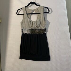 Stylish Gray and Black Women's Top